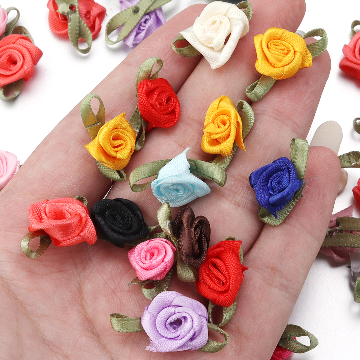 50Pcs 1.5x2.5cm 18 Colors For  – обзор и цена Home Decor Flowers