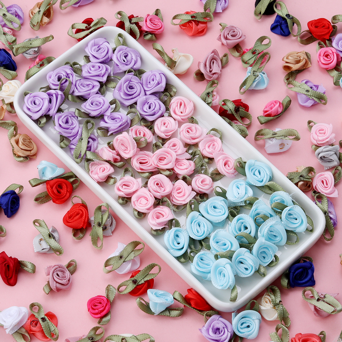 50Pcs 1.5x2.5cm 18 Colors For  – обзор и цена Home Decor Flowers