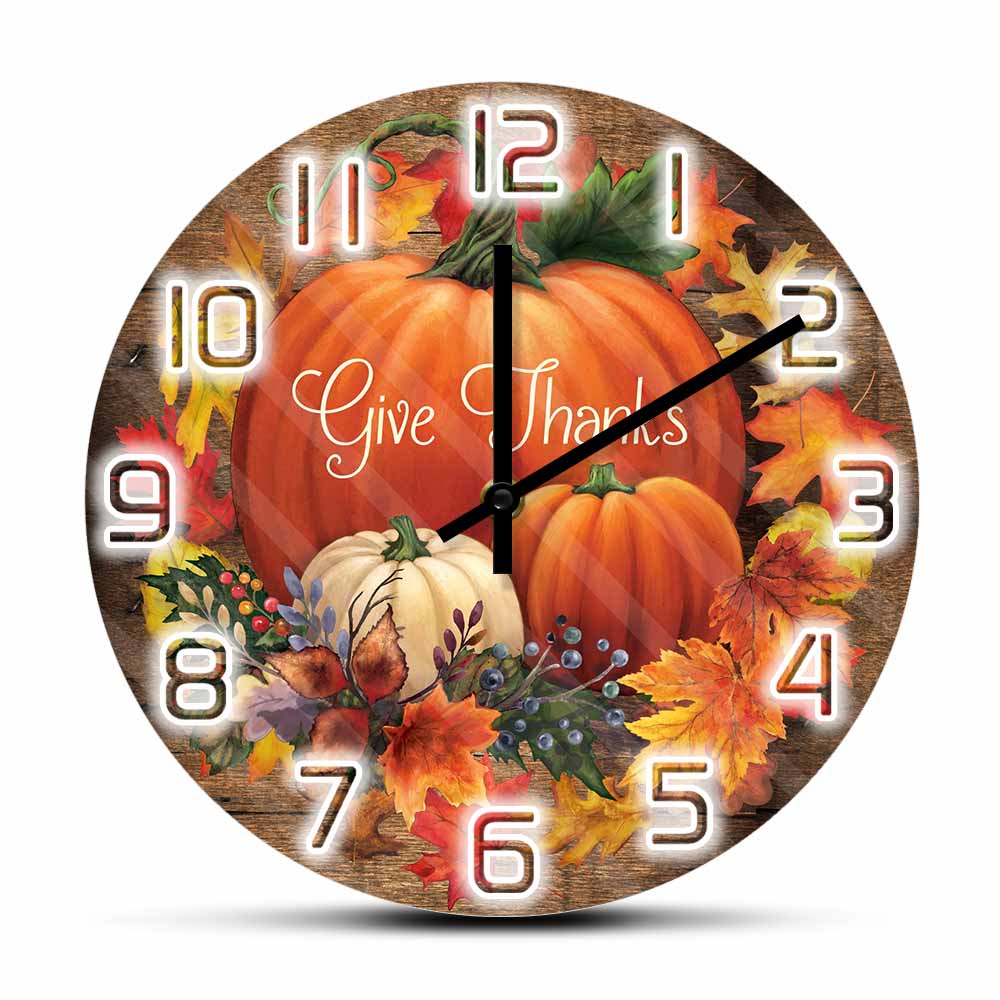 Give Thanks Blessed Wall Clock – обзор и цена Home Decor Design Ideas