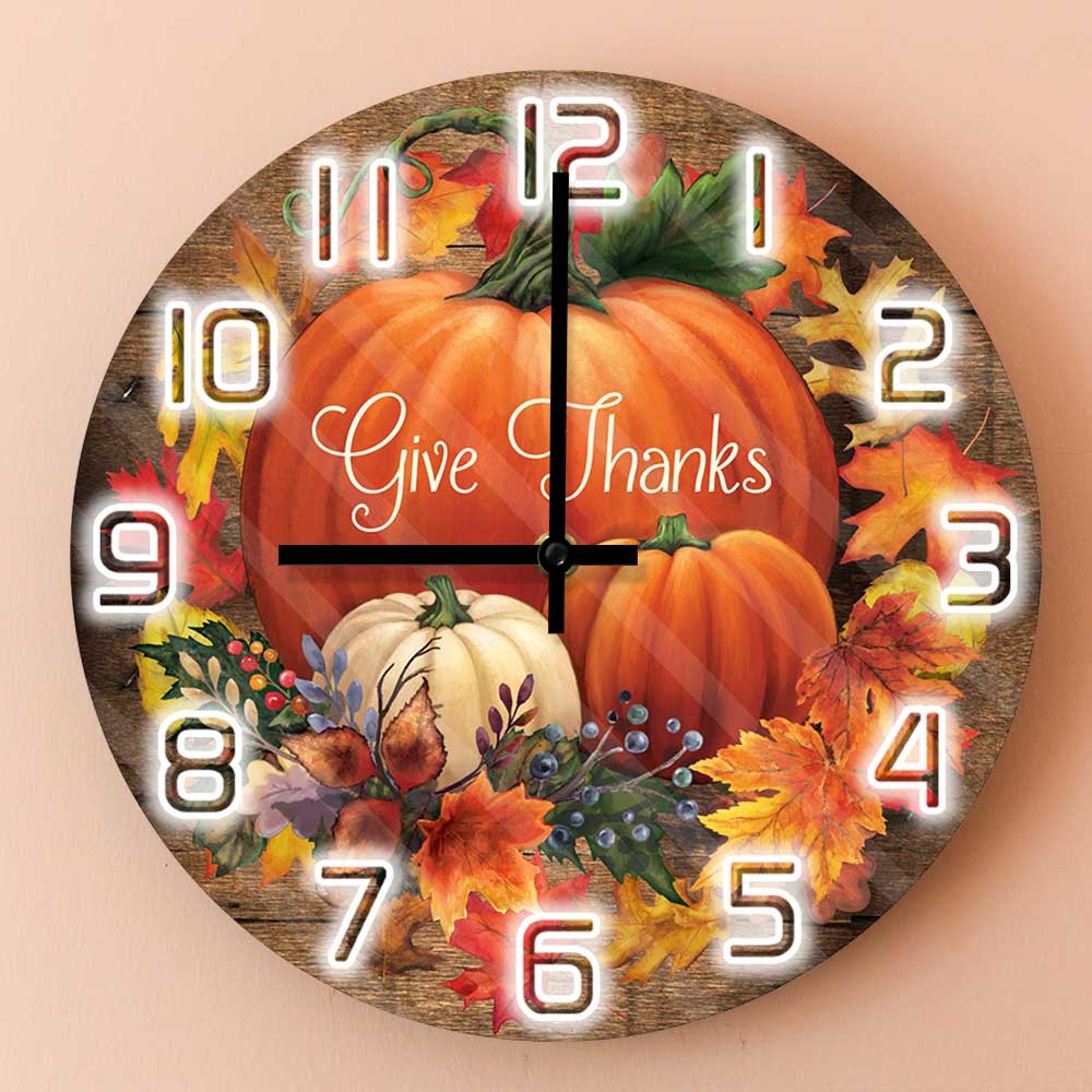 Give Thanks Blessed Wall Clock – обзор и цена Home Decor Design Ideas