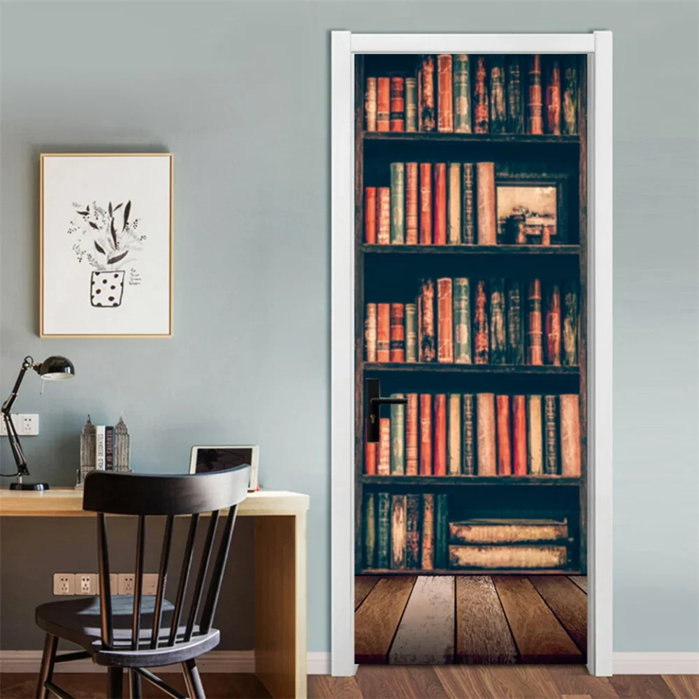 3D Library Door Sticker Vinyl  – обзор и цена Home Decor On Sale