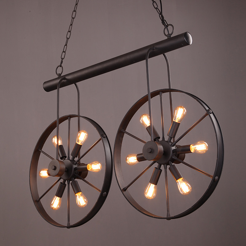 Retro Vintage Wheel chandelier – обзор и цена Home Decor On Wheels
