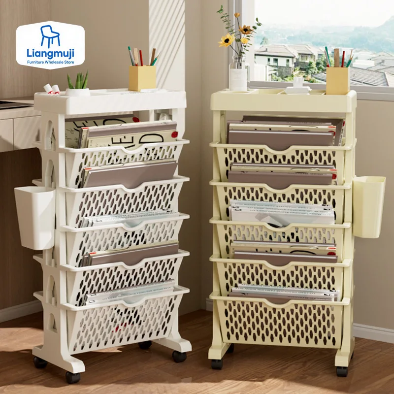 5 Tier Movable Book Shelf On W – обзор и цена Home Decor On Wheels