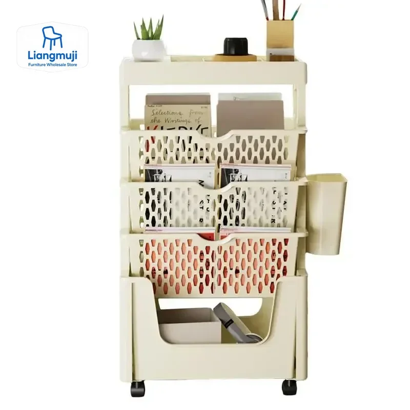 5 Tier Movable Book Shelf On W – обзор и цена Home Decor On Wheels