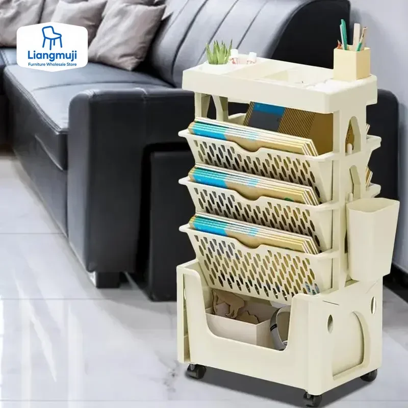 5 Tier Movable Book Shelf On W – обзор и цена Home Decor On Wheels