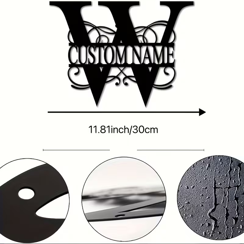 Classic Custom Monogram Metal  – обзор и цена Home Decor Com