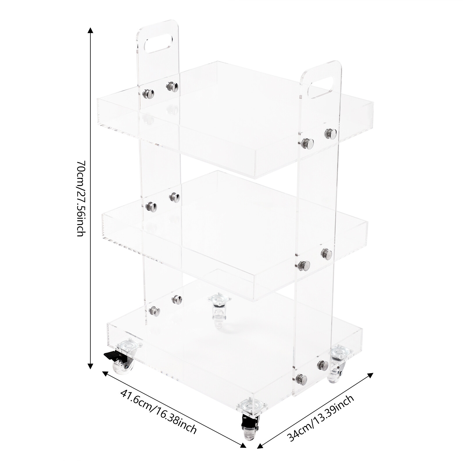3-Tier Clear Acrylic Storage C – обзор и цена Home Decor On Wheels