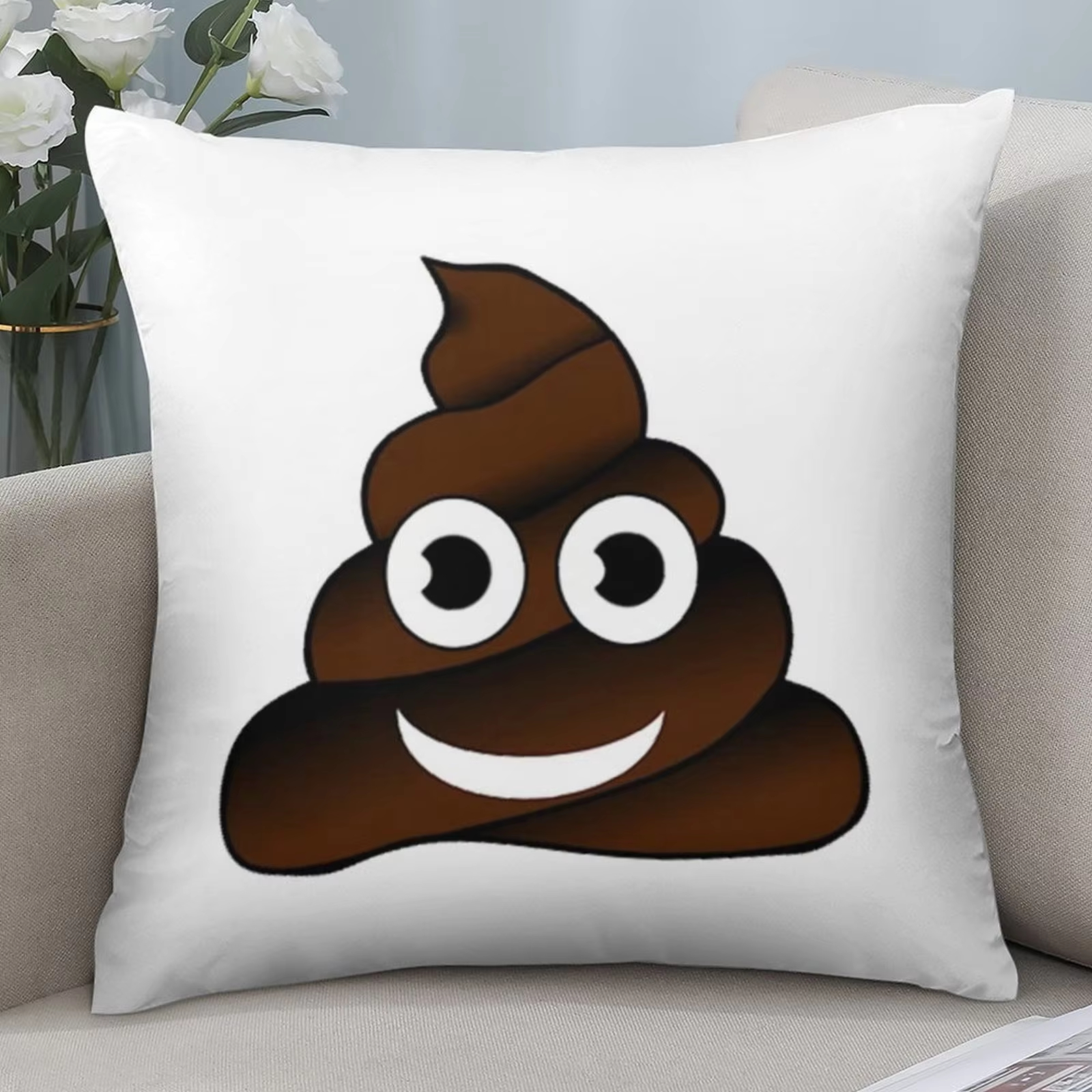Double Sided Funny Poop Pillow – обзор и цена Home Decor Emoji