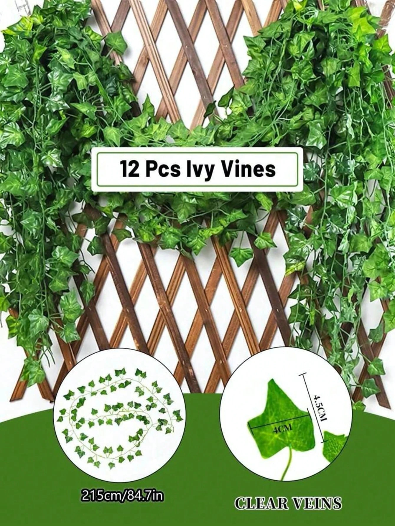 12pcs Artificial Green Ivy Vin – обзор и цена Home Decor On Sale