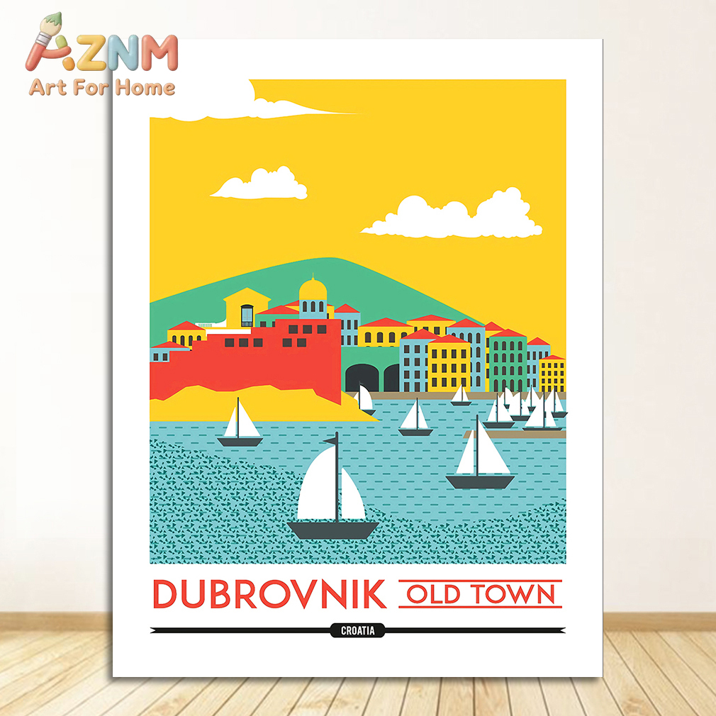 1/6pcs Vintage Travel Poster C – обзор и цена Home Decor Zagreb